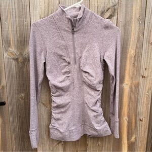 Lululemon Cypress Kiss 1/2 Zip Ruched Pullover Jacket Size 4